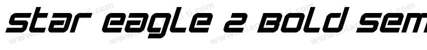 Star Eagle 2 Bold Semi Italic字体转换